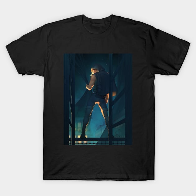 Crow about town T-Shirt by SavBakk